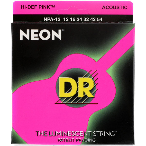 DR Neon HiDef Pink 통기타줄 (012-054) NPA12