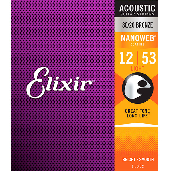 Elixir Acoustic NANOWEB Light (012-053) 엘릭서 나노웹 통기타줄 [11052]