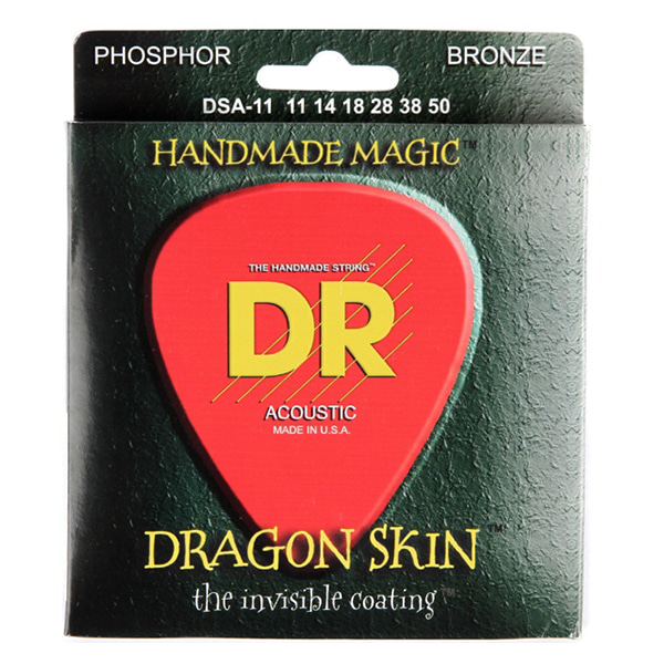 DR Dragonskin K3 Coated 통기타줄 Medium Light DSA-11 (011-050)