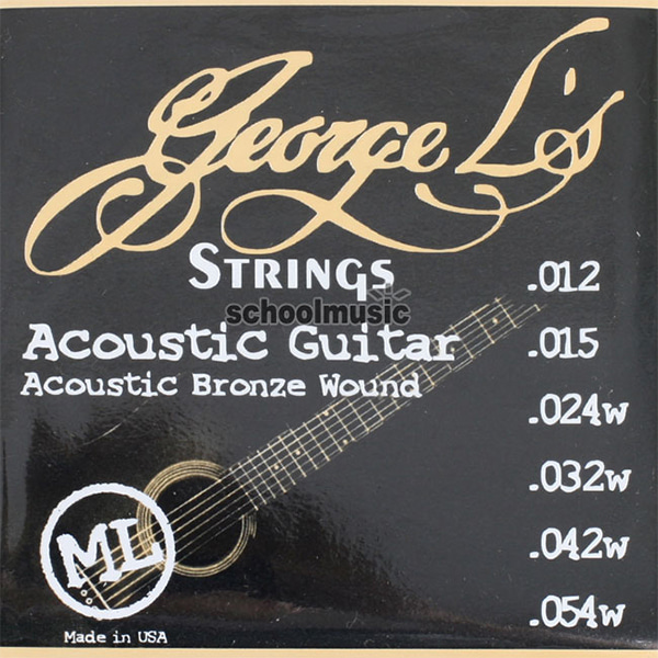 George Ls Acoustic Bronze 통기타줄 ML(012-054)