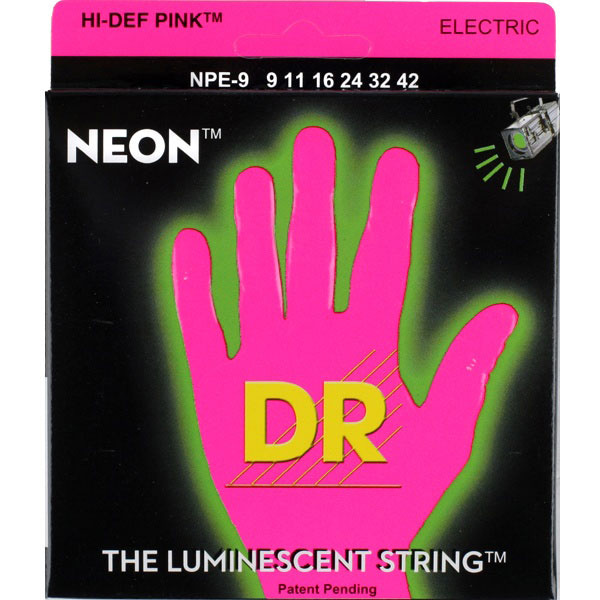 DR Neon HiDef Pink 일렉기타줄 Lite (009-042) NPE9