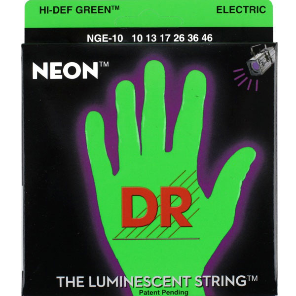 DR Neon HiDef Green 일렉기타줄 Lite (010-046) NGE10