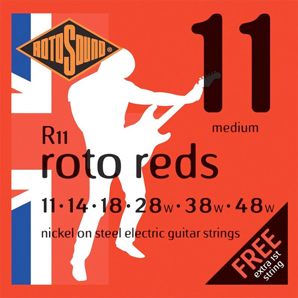 RotoSound ROTO REDS / 1번줄이 하나 더 - 로토사운드 일렉기타 스트링 011-048 (R11)