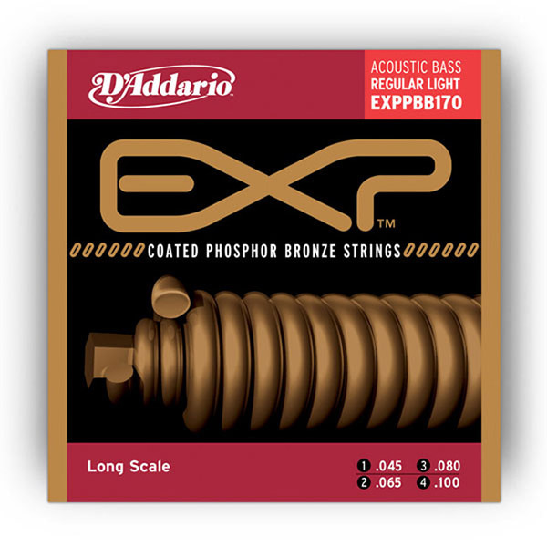 Daddario EXPPBB170 Coated Phosphor Bronze Acoustic Long Scale 45-100