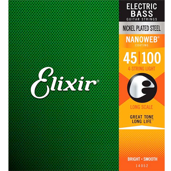 Elixir Bass NANOWEB Light LS 4현 (045-100) 엘릭서 나노웹 베이스기타줄 [14052]